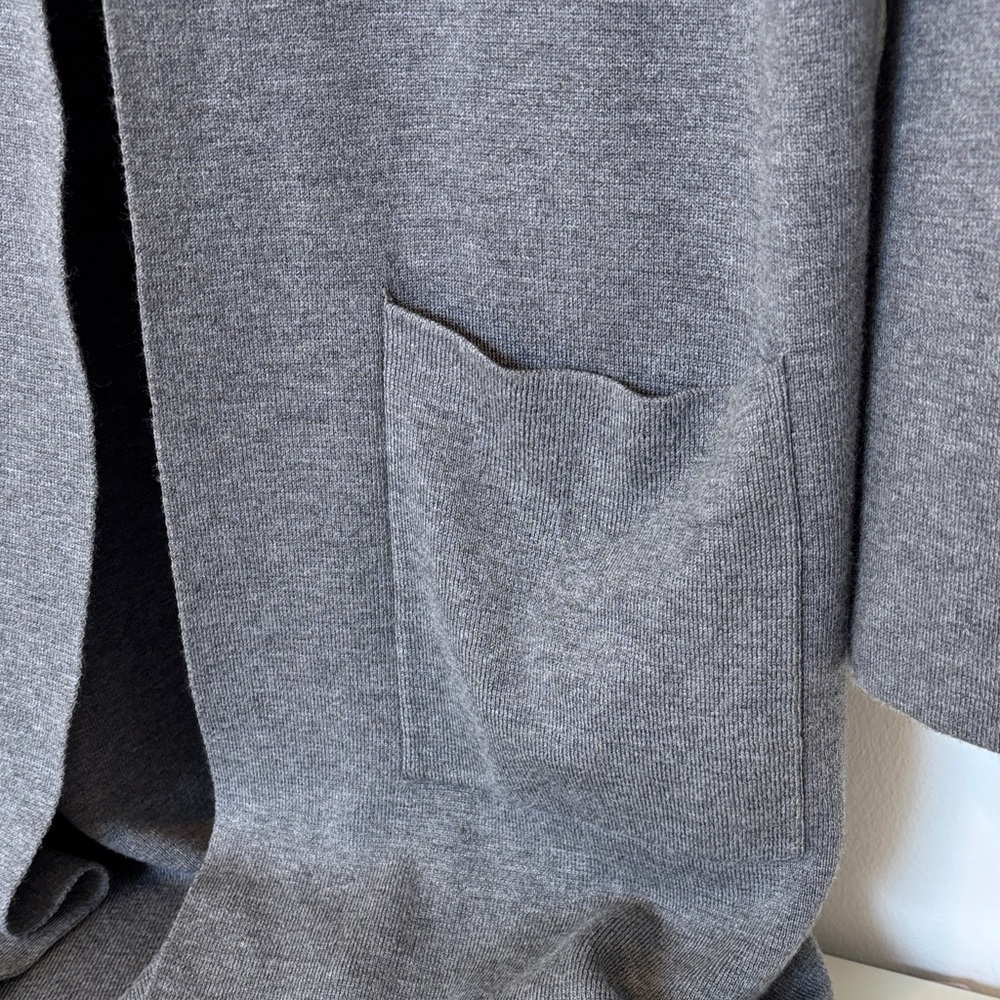 Cyrus Charcoal Open Front Blazer - Picture 3 of 6